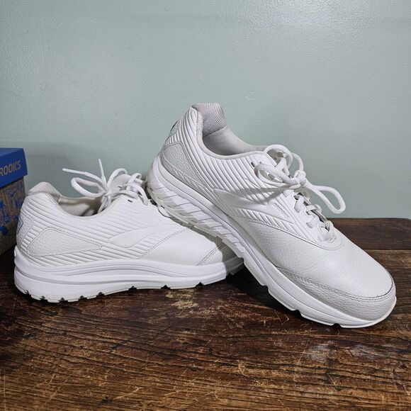 Brooks Addiction Walker 2 Men's Walking Shoes 10.5 4E Extra Wide White - Picture 1 of 11